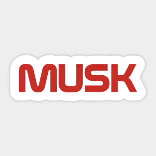 MUSK "WORM" Sticker